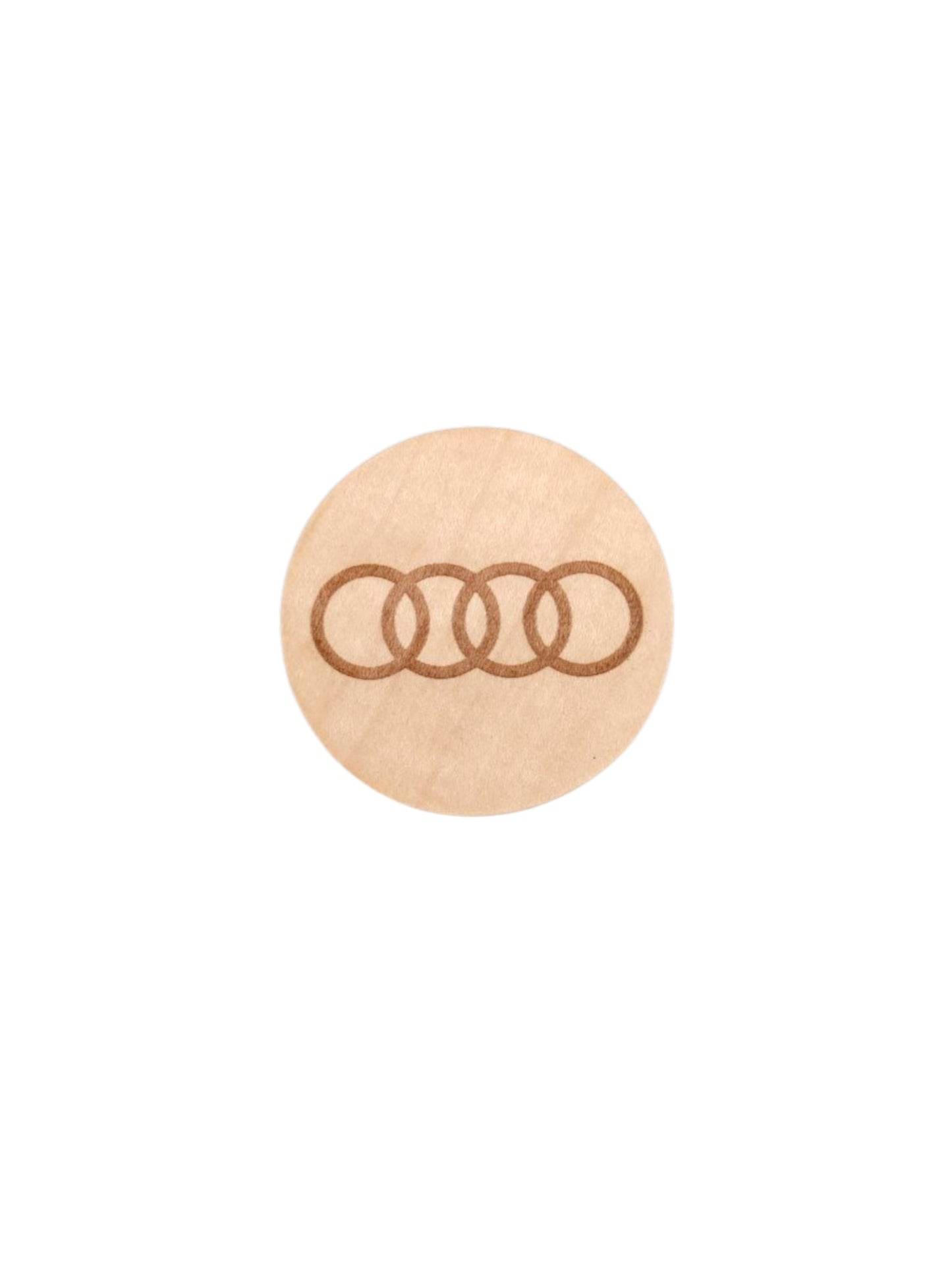 Leseni okrogel magnetni odpirač AUDI.