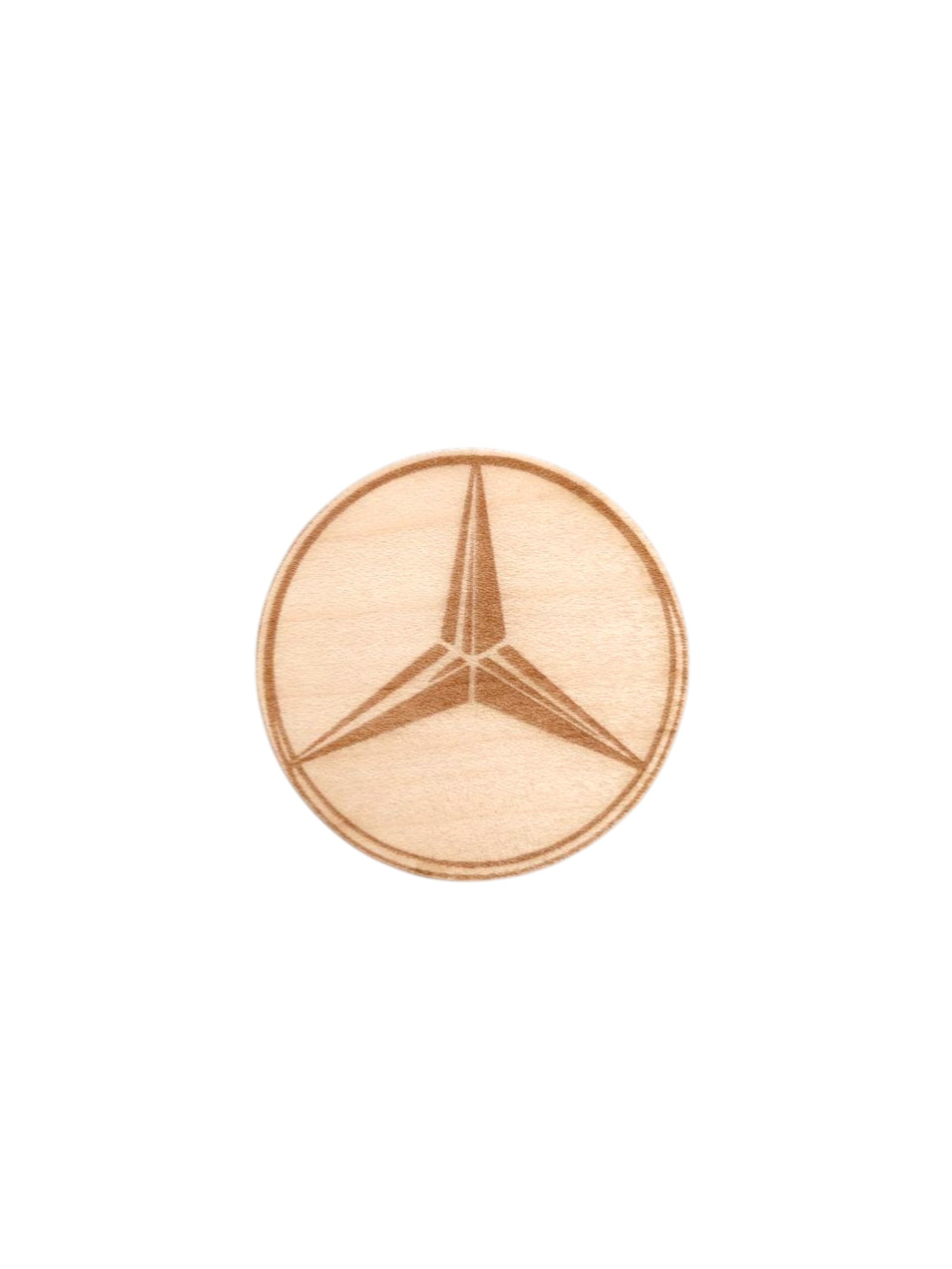 Leseni okrogel odpirač Mercedes.