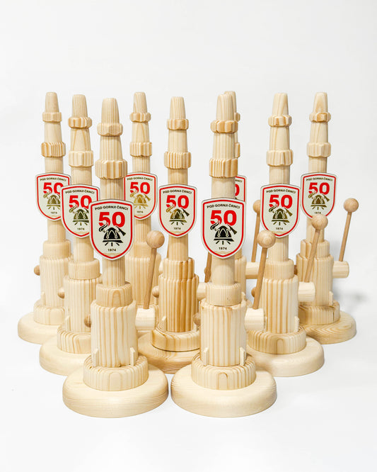 Lesena gasilska plaketa ročnik