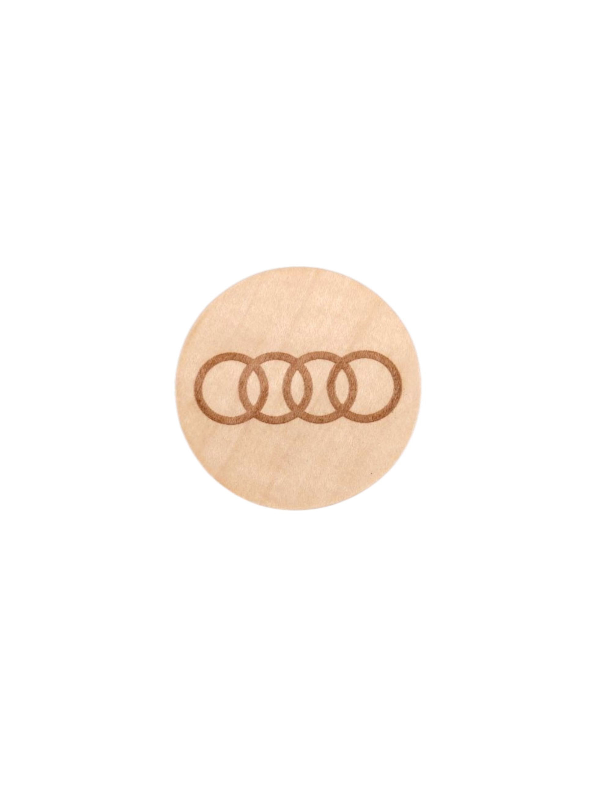 Leseni okrogel magnetni odpirač AUDI.