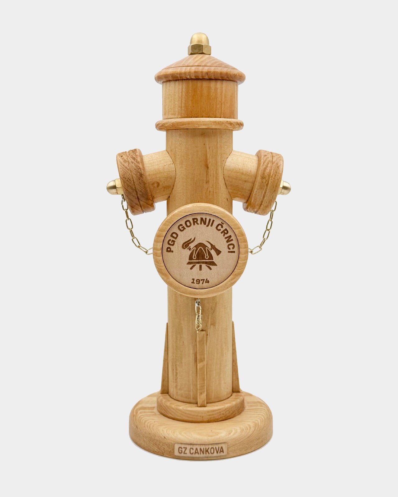 Lesena gasilska plaketa hidrant