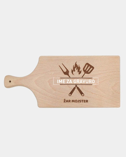 Rezalna deska žar mojster s personalizacijo