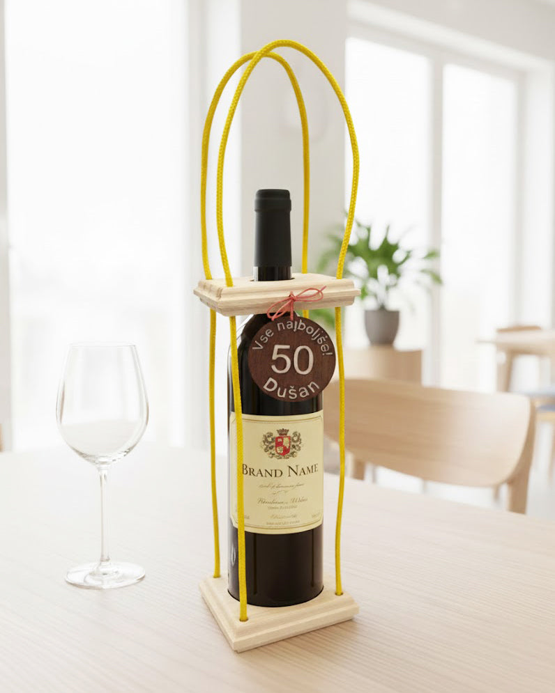 Nosilec za vino Quadro